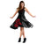 Polynesian Midi Dress - Black Red Floral - Polynesian Pride