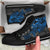 Guam Polynesian High Top Shoes - Blue Turtle Flowing - Polynesian Pride