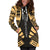 Gambier Islands Hoodie Dress - Polynesian Tattoo Gold - Polynesian Pride