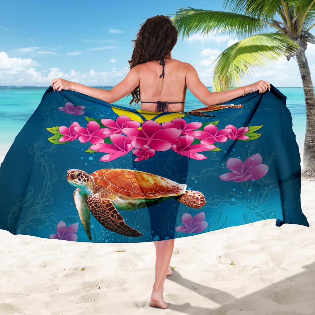 Hawaii Plumeria Kanaka Turtle Sea Sarong - Polynesian Pride