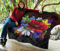 Blooming Flower Premium Quilt - Polynesian Pride