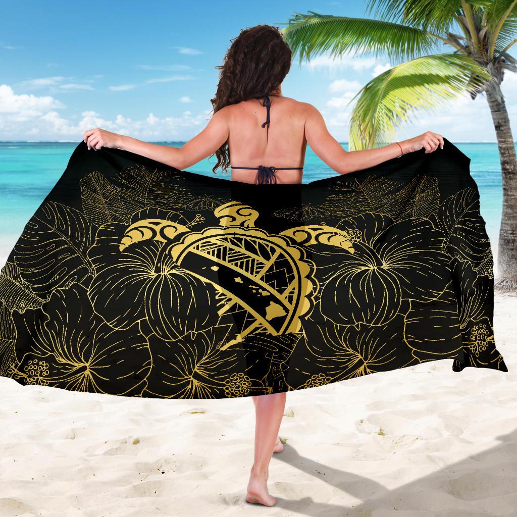 Hawaii Turtle Kanaka Golden Sarong - Polynesian Pride