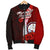 Marshall Islands Polynesian Men's Bomber Jacket - Coat Of Arm With Hibiscus - Polynesian Pride