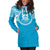 Tuvalu Women Hoodie Dress - Tuvalu Coat Of Arms Polynesian Flag Color - Polynesian Pride