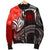 Samoa Custom Personalised Men's Bomber Jacket - Samoa Seal Wave Style (Red) - Polynesian Pride