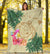 Hawaii Kanaka Maoli Polynesian Flowers Turtle Premium Blanket - Polynesian Pride