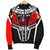 Tonga Bomber Jacket - It's In My DNA White Red Color - Polynesian Pride