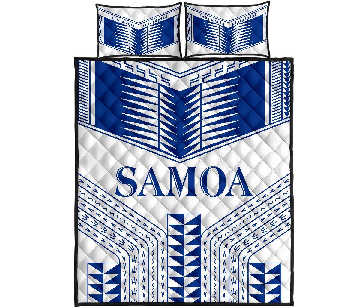 Manu Samoa Quilt Bed Set - Samoa Pattern Art - Polynesian Pride