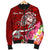 Guam Custom Personalised Men's Bomber Jacket - Turtle Plumeria (Red) - Polynesian Pride