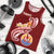 Tahiti Men's Tank Top - Tahiti Seal Polynesian Patterns Plumeria Red - Polynesian Pride