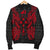 Kosrae Polynesian Men's Bomber Jacket Map Red - Polynesian Pride