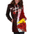 Tokelau Polynesian Hoodie Dress - Coat Of Arm With Hibiscus - Polynesian Pride