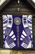 American Samoa Premium Quilt - American Samoa Seal Polynesian White Tattoo (BLue) - Polynesian Pride