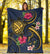 Hawaii Polynesian Turtle Hibiscus Plumeria Premium Blanket - Nane Style - Polynesian Pride