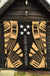 Gambier Islands Premium Quilt - Gambier Islands Flag Polynesian Gold Tattoo - Polynesian Pride