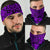 New Zealand Maori Tangaroa Tattoo Bandana - Purple - Polynesian Pride