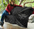 Hawaii Kanaka Polynesian Black And Grey Premium Quilt - Circle Style - Polynesian Pride