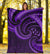 New Zealand Maori Mangopare Premium Blanket Polynesian - Purple - Polynesian Pride