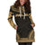 Palau Women's Hoodie Dress - Polynesian Gold Chief - Polynesian Pride