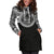 Palau Women Hoodie Dress - Palau Coat Of Arms Polynesian Black Color - Polynesian Pride