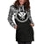 Kanaka Maoli Women Hoodie Dress - Kanaka Maoli Coat Of Arms Polynesian Black Color - Polynesian Pride