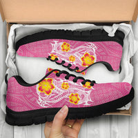 Hawaii Polynesian Hibiscus Sneakers - JVT Style - Pink - Polynesian Pride