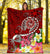 Tahiti Premium Blanket - Turtle Plumeria (Red) - Polynesian Pride