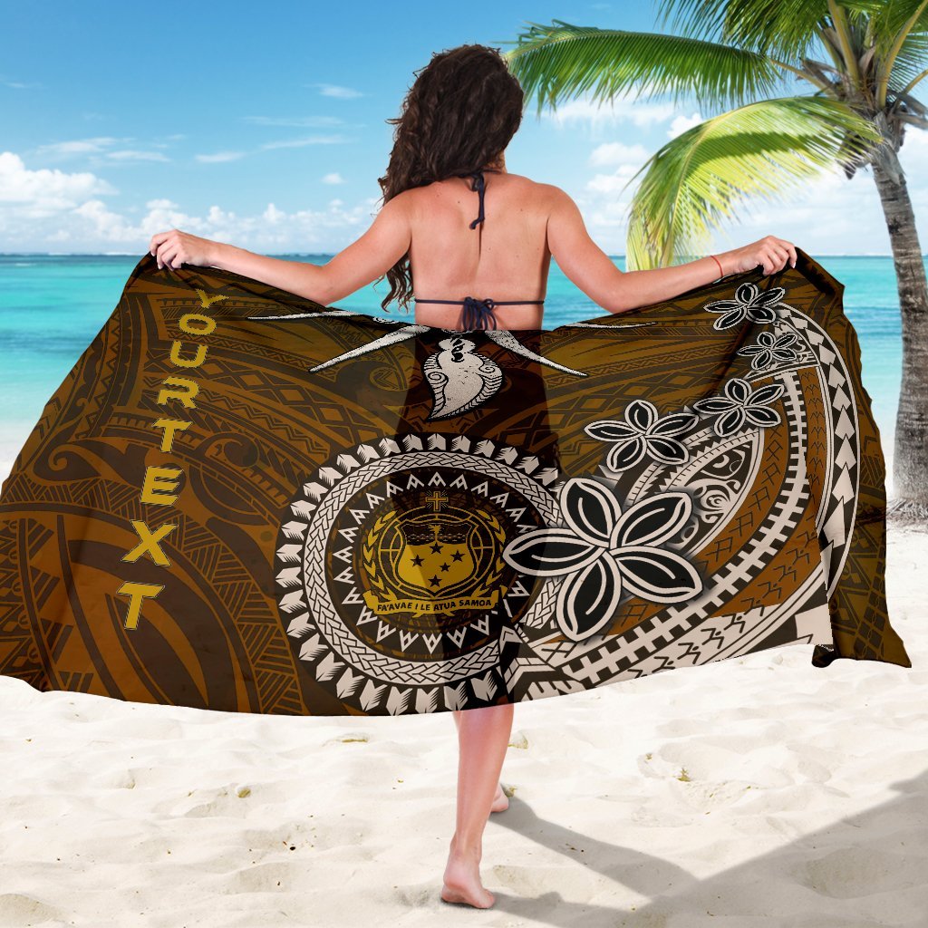 Samoa Custom Personalised Sarongs - Polynesian Boar Tusk - Polynesian Pride