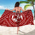 Tonga Sarong - Tonga Seal With Polynesian Tattoo Style (Red) - Polynesian Pride