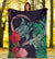 Hawaii Turtle Hibiscus Valentine Premium Blanket - Tropical Style - AH - Polynesian Pride