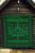 Hawaii Polynesian Mauna Kea Premium Quilt Green - Polynesian Pride