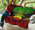 French Polynesia Premium Quilt - Gambier Islands Flag Polynesian Chief Reggae Version - Polynesian Pride