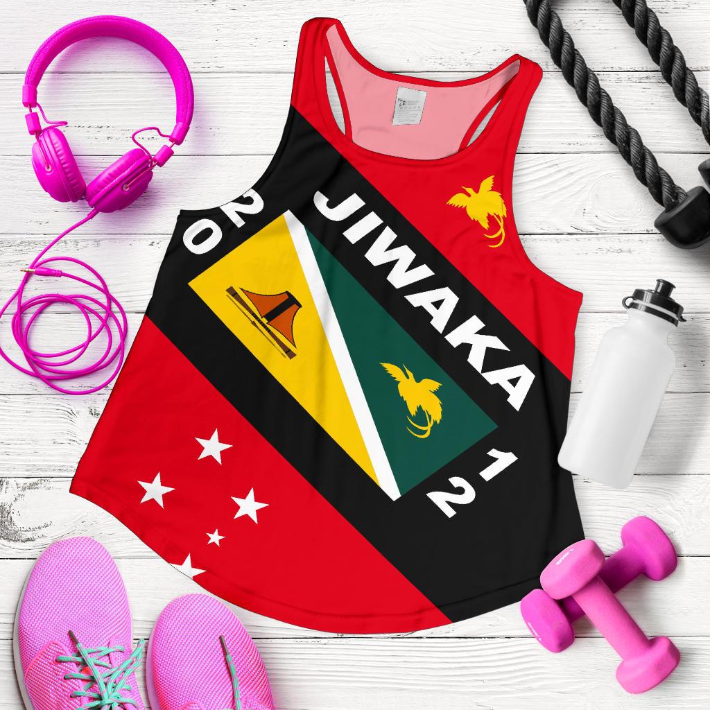 Papua New Guinea Women's Racerback Tank - Jiwaka Province Red - Polynesian Pride