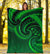 New Zealand Maori Mangopare Premium Blanket Polynesian - Green - Polynesian Pride