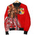 Tonga Men's Bomber Jacket - Polynesian Palm Tree Flag Red - Polynesian Pride