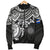 Marshall Islands Polynesian Bomber Jacket (Men) - White Turtle - Polynesian Pride