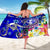 Tonga Custom Personalised Sarong - Turtle Plumeria (Blue) - Polynesian Pride