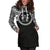 Fiji Women Hoodie Dress - Fiji Coat Of Arms Polynesian Black Color - Polynesian Pride