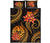 Tahiti Polynesian Quilt Bed Set - Gold Plumeria - Polynesian Pride