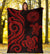 American Samoa Premium Blanket - Red Tentacle Turtle - Polynesian Pride