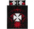 Wallis And Futuna Polynesian Quilt Bed Set Hibiscus Red - Polynesian Pride