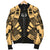 Marquesas Islands Men Bomber Jackets - Polynesian Tattoo Gold - Polynesian Pride