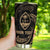 Guam Polynesian Custom Personalised Tumbler - Gold Tribal Wave - Polynesian Pride