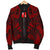 Wallis And Futuna Men Bomber Jackets - Polynesian Tattoo Red - Polynesian Pride