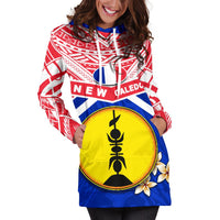 New Caledonia Rugby Hoodie Dress Polynesian - Polynesian Pride