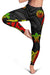 American Samoa Women's Legging - Reggae Tentacle Turtle - Polynesian Pride