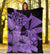 Hawaii Turtle Premium Blanket Polynesian Hibiscus Art Ver 2.0 Violet AH - Polynesian Pride