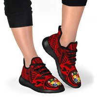 Tonga Polynesian Tattoo Mesh Knit Sneakers - Polynesian Pride