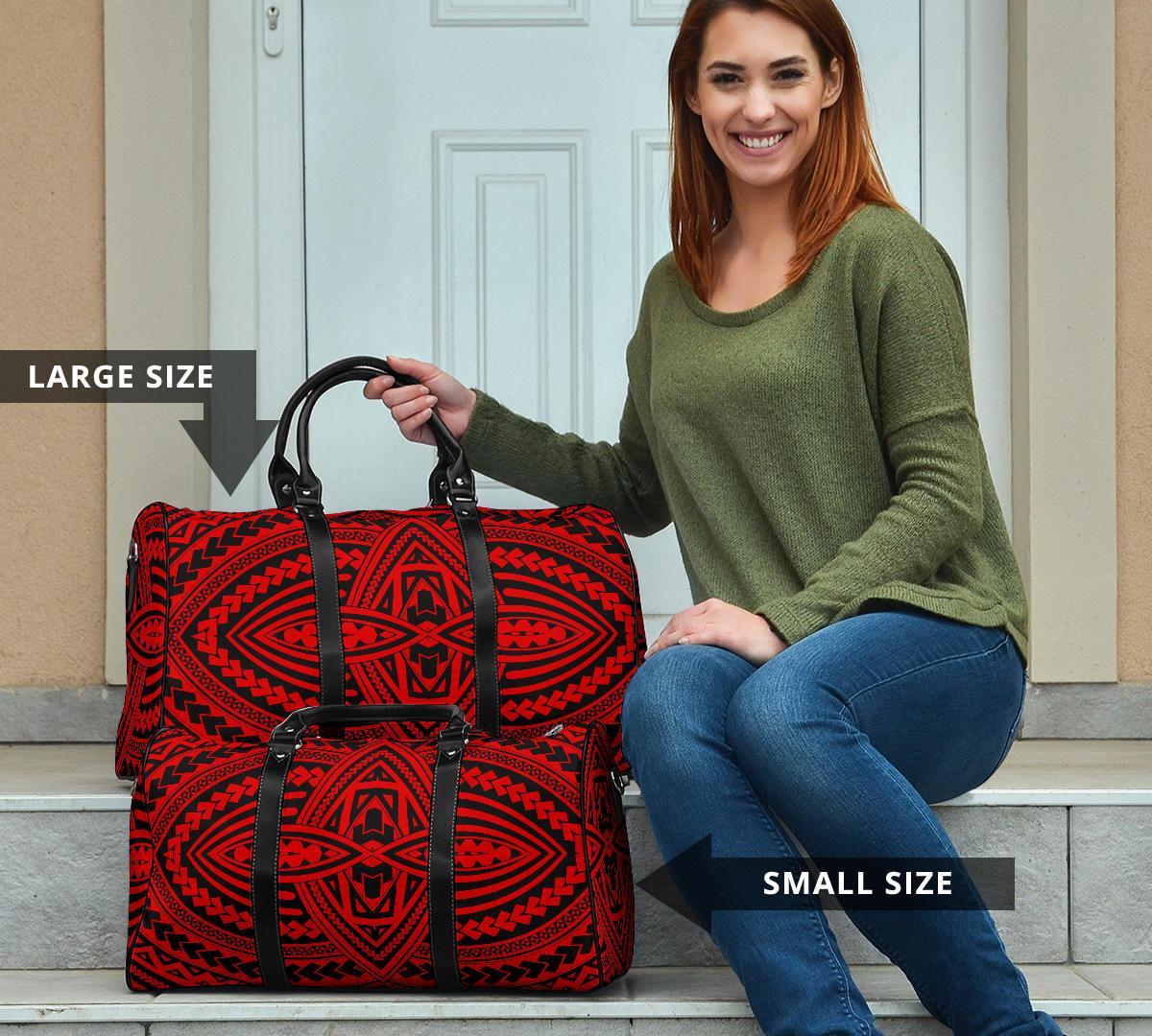 Polynesian Seamless Red Hawaii Travel Bag - Polynesian Pride