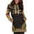 Wallis And Futuna Women's Hoodie Dress - Polynesian Gold Chief - Polynesian Pride